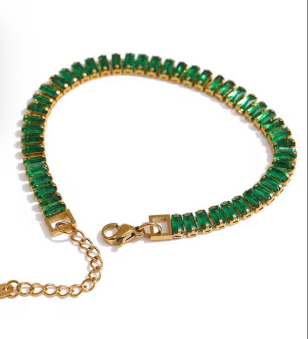 Crystal Elegance Gold Bracelet✨