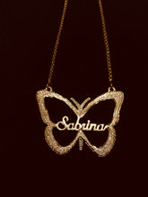 Customized Name Necklace - Butterfly Design