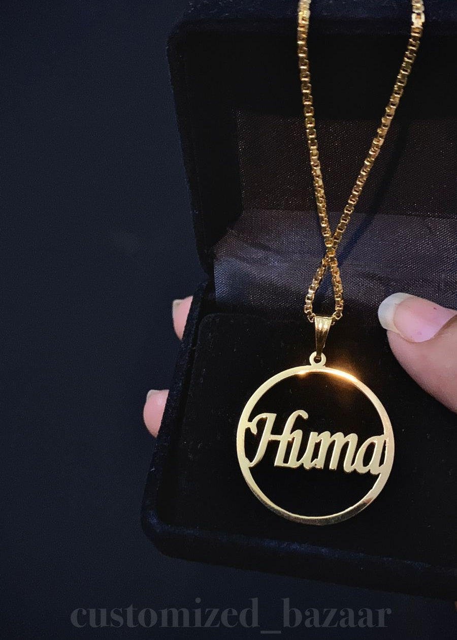 Customized Name Necklace - Round Shape