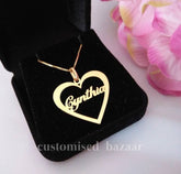 Customized Name Necklace- Heart Shape